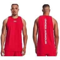 Camiseta Baselin de hombre Under Armour en rojo y blanco