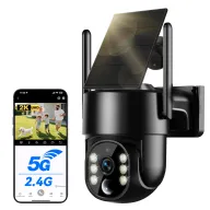 Cámara Solar WiFi 2K Exterior PTZ 360° con Visión Nocturna