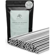 100 Varillas de Salvia Blanca: Incienso Natural Sin Tóxicos