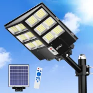 Farola Solar Exterior JAYNLT Y-2000W, 60000LM con Sensor