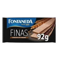 Barquillos de Chocolate Negro Fontaneda - 9 Unidades
