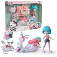 Muñeca Hello Kitty Fashion Japonesa con Moto y Accesorios