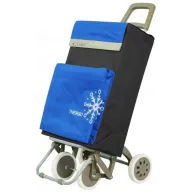 Carrito plegable de 48L con 4 ruedas para compras.