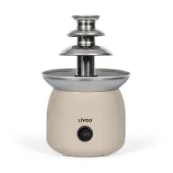 Chocolate derritiéndose en fuente deliciosa