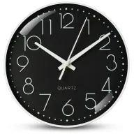 Reloj Moderno de Pared Silencioso con Movimiento de Cuarzo