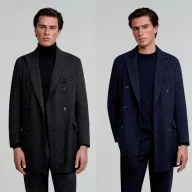 Abrigo de hombre Scalpers con solapas y cierre cruzado