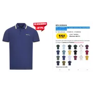 Polo Ben Sherman Hombre Tipped en Denim - S M L varios colores