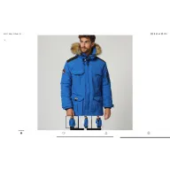 Parka impermeable azul real Canadian Peak ALGORITHME con pelo sintético.