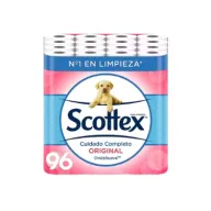 Papel higiénico Scottex original, 96 rollos suaves