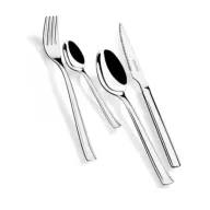 Juego de cubiertos Monix Europa 24 piezas acero inoxidable