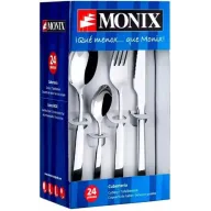Cubiertos Monix Europa: Juego de 24 acero inoxidable