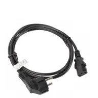 Cable de Extensión Negro CEE 77 a IEC 320 C13 1.8m