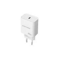 CARGADOR 20W USB-C BLANCO CON CABLE INCLUÍDO