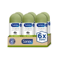 Pack de 6 desodorantes Sanex Mineral Protect GRATIS 50ml