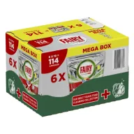 Pastillas para lavavajillas todo en uno Fairy, limón, 114 uds.