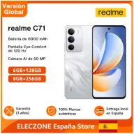 Realme C71: Batería 6300 mAh, 120 Hz y cámara de 50 MP