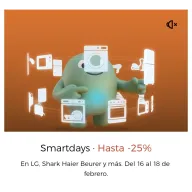 Electrodomésticos: hasta 25% en Smart Days del 16 al 18