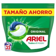 Detergente Líquido Ariel Todo En 1, 35 Capsulas, Limpieza Eficaz