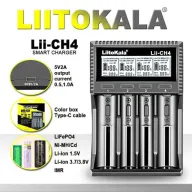 Cargador LiitoKala Lii-CH4 para baterías Li-ion y Ni-MH 18650