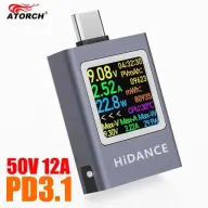 USB-C: Medidor de voltaje portátil