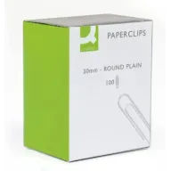 Clips Niquelados de 30mm - Paquete de 100 Piezas