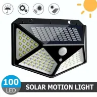 Lámpara Solar con Sensor de Movimiento y 100 LEDs