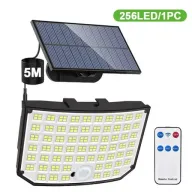Luz Solar de 256 LED para exteriores con sensor de movimiento.