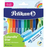 Pelikan Colorella Star: 12 rotuladores de colores