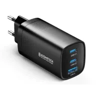 Cargador GaN de 65W con PD45W y QC3.0 USB