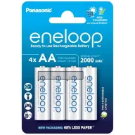 Pilas Eneloop AA recargables, pack de 4 unidades