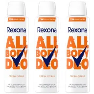 Rexona Aerosol Fresh Citrus 3x150ml para todo el cuerpo