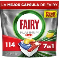 Fairy Platinum Plus Limón - 114 Cápsulas de Lavado