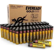 80 Pilas Energizer Gold: 40xAA y 40xAAA