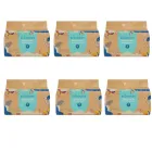 Pañales Ecológicos de Bambú Talla 1 - Pack de 6, Ecoboom