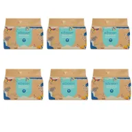 Pañales Ecológicos de Bambú Talla 1 - Pack de 6, Ecoboom