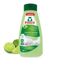 Gel Lavavajillas Frosch, Todo en 1 Limón Verde, 650 ml
