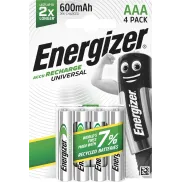 Pilas Recargables AAA Energizer NiMH 600 mAh (Paquete de 4)