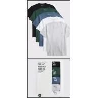 Camiseta slim fit 100% algodón Abercrombie & Fitch (x5)