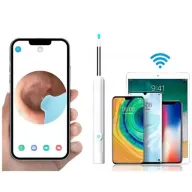 Cámara HD y luz LED para limpiador de oídos