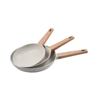 Juego de 3 Sartenes Antiadherentes BERGNER Naturally 18-26 cm