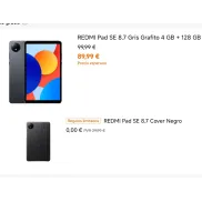 Xiaomi Redmi Pad SE 8.7 128GB + Funda GRATIS (Con mi points 72€)