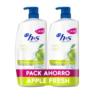 Champú Anticaspa H&S Apple Fresh 2x1000ml, Uso Diario