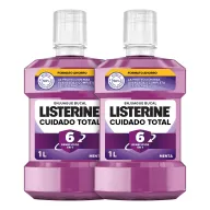 Enjuague Bucal Listerine Cuidado Total 1000ml x 2 unidades