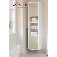 Armario de baño alto con puertas reversibles