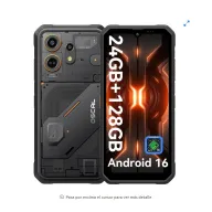 Smartphone Oscal Marine 3, Android 16, 128GB resistente en negro