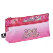 Estuche rosa Busquets Pink Jungle doble