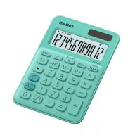 Calculadora Casio MS-20 UC-GN Verde, Pantalla Grande y Eficiente