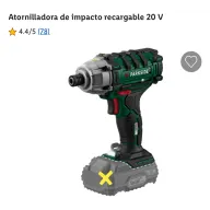 Atornilladora recargable de impacto PARKSIDE 20V