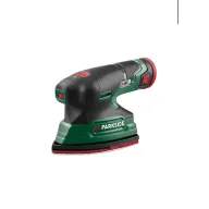 Lijadora Parksisde de 12 vatios con batería y cargador incluido.