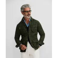 Chaqueta militar camuflaje verde para hombre en algodón S-XL